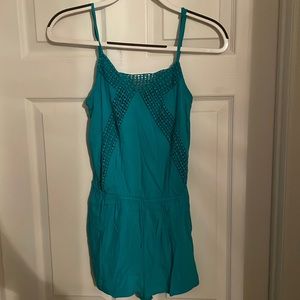 Women’s steal Romper with Open Back Design